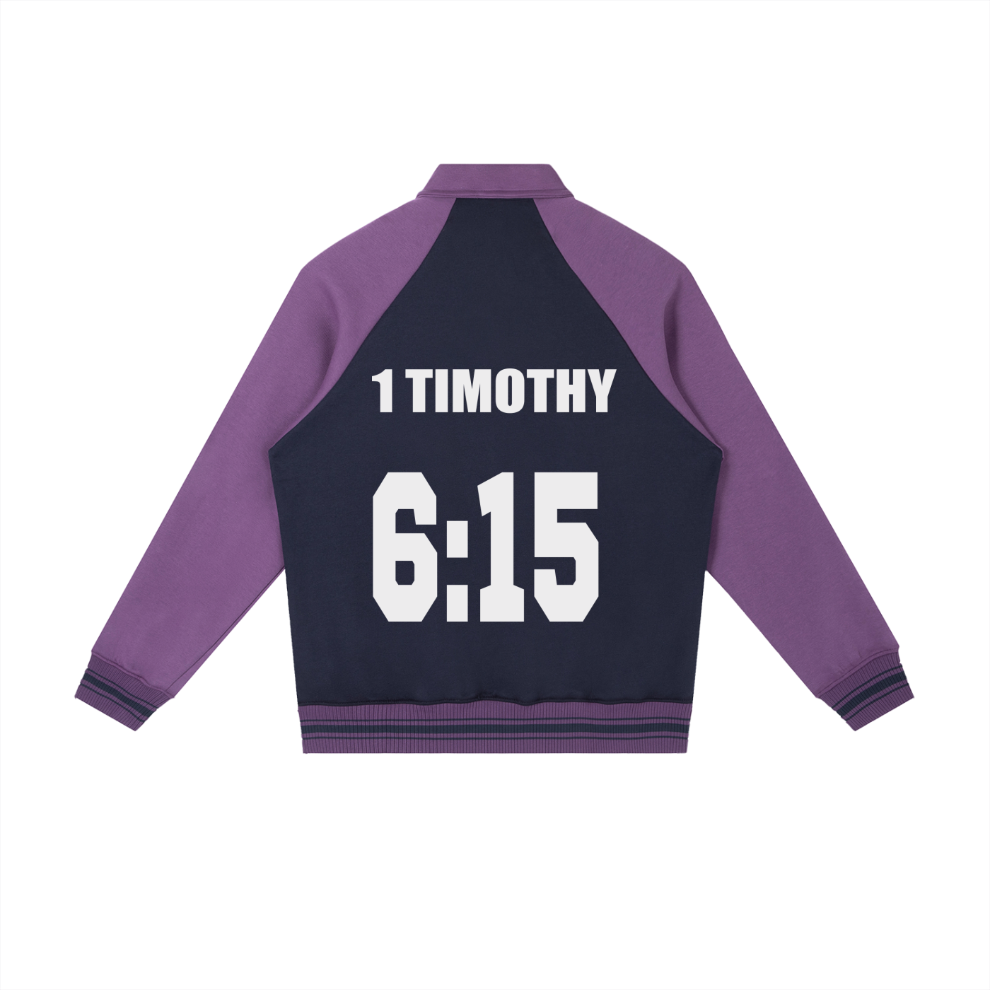 Contrast Raglan Sleeve Baseball Jacket