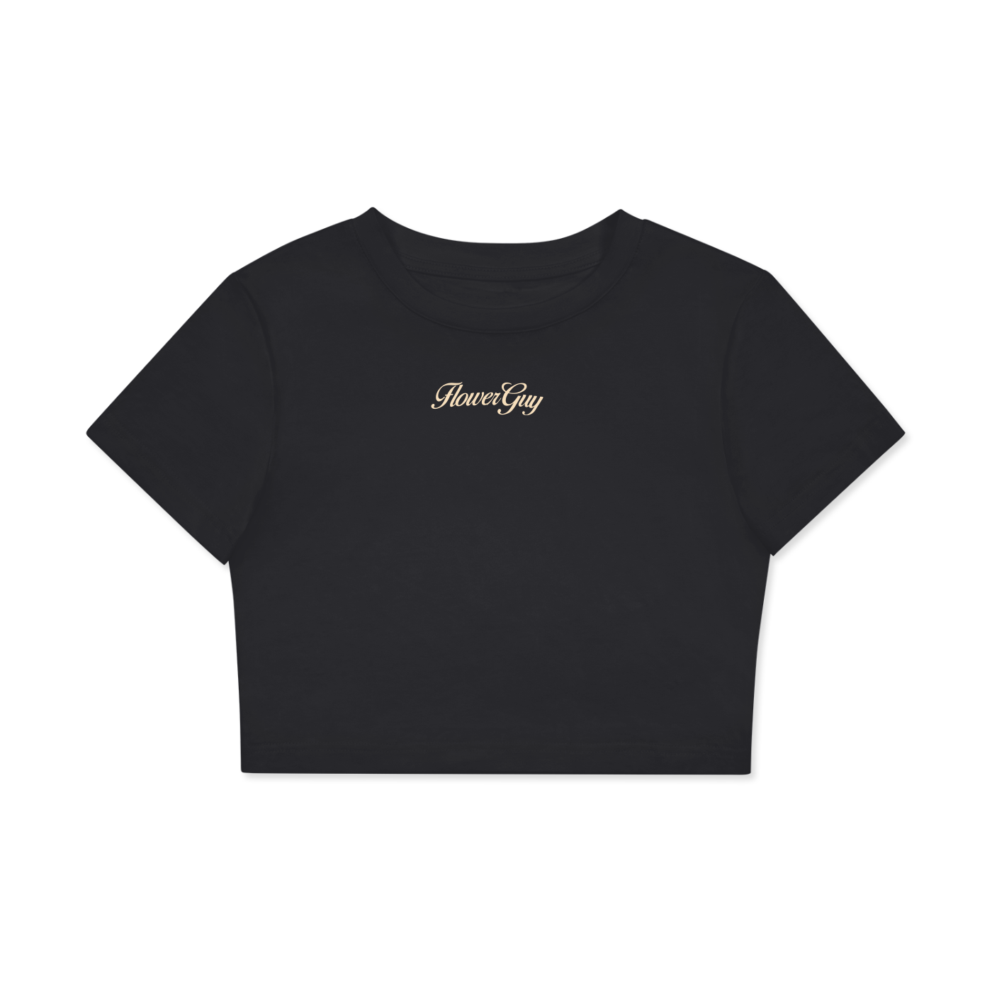 Fitted Crop Cotton T-Shirt