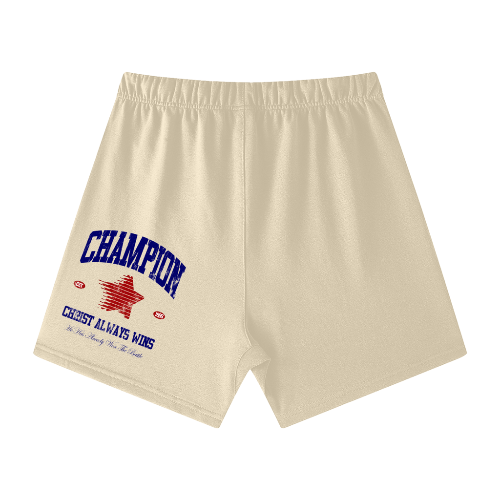 Unisex Earth Tone Loose Fit Cotton Shorts