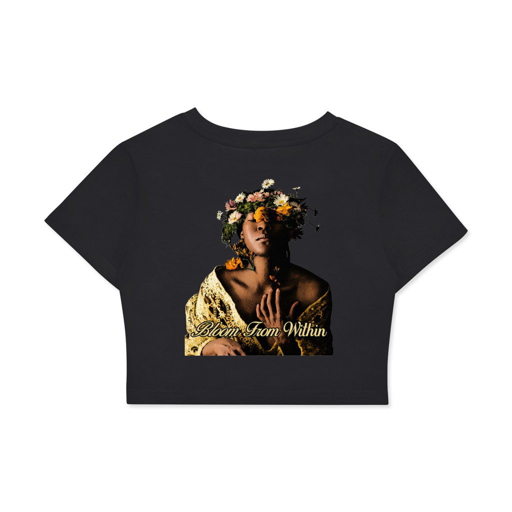 Fitted Crop Cotton T-Shirt