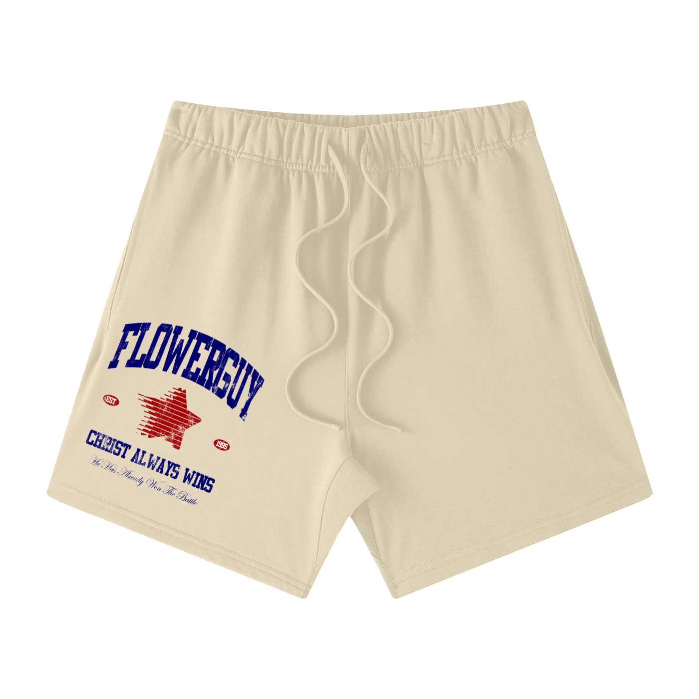 Unisex Earth Tone Loose Fit Cotton Shorts