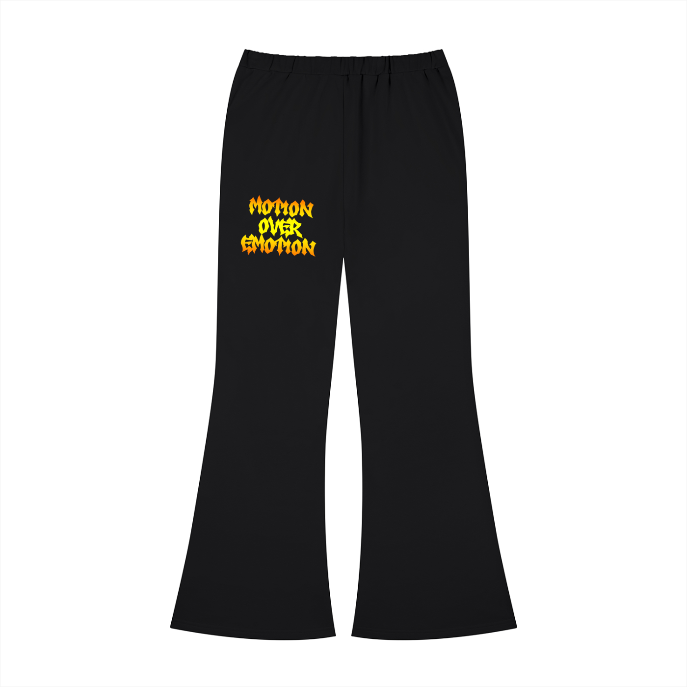 Motion Over Emotion – Spiritual Warfare Women's Slim-Fit Flared Sweatpants