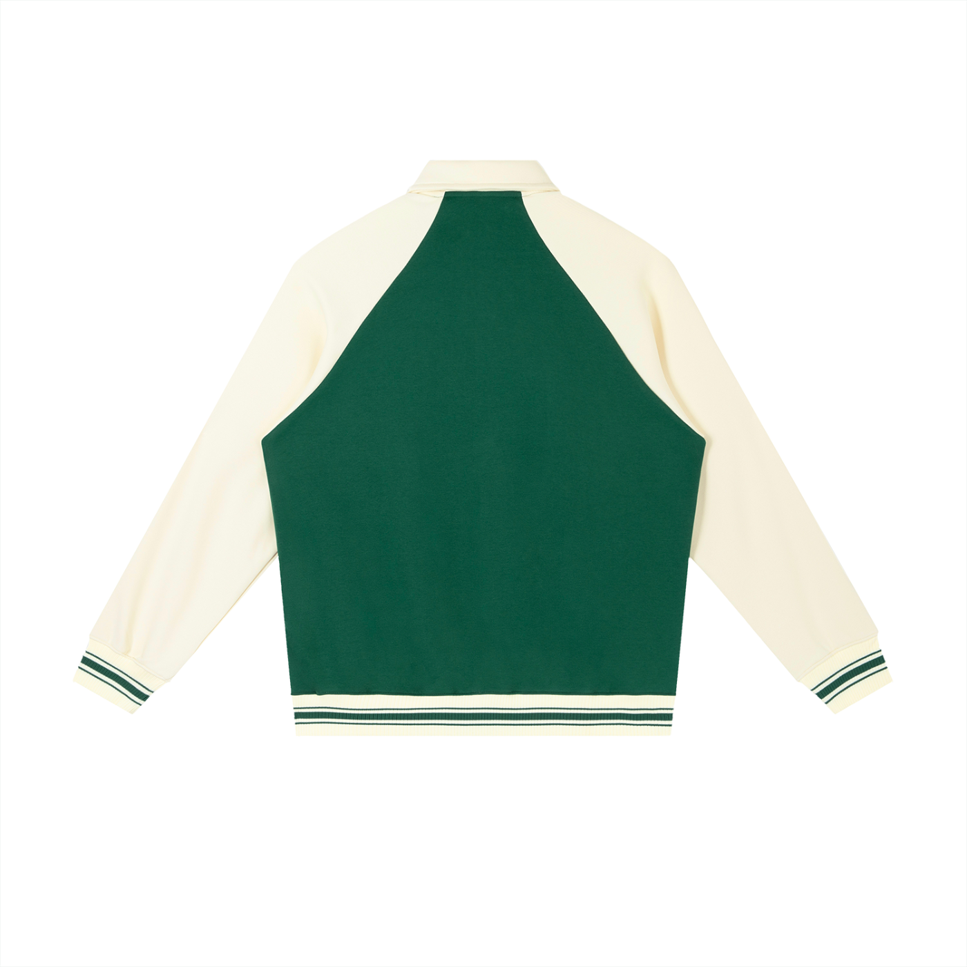 TEAM HEAVEN Contrast Raglan Sleeve Baseball Jacket