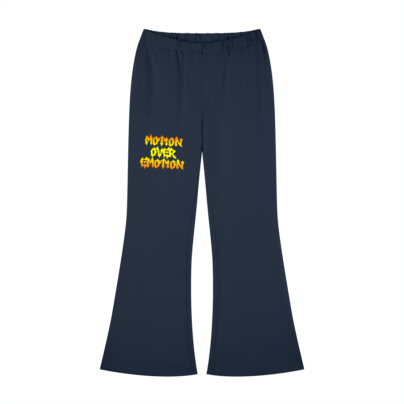 Motion Over Emotion – Spiritual Warfare Women's Slim-Fit Flared Sweatpants