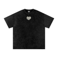 Snow Washed Oversized Cotton T-Shirt