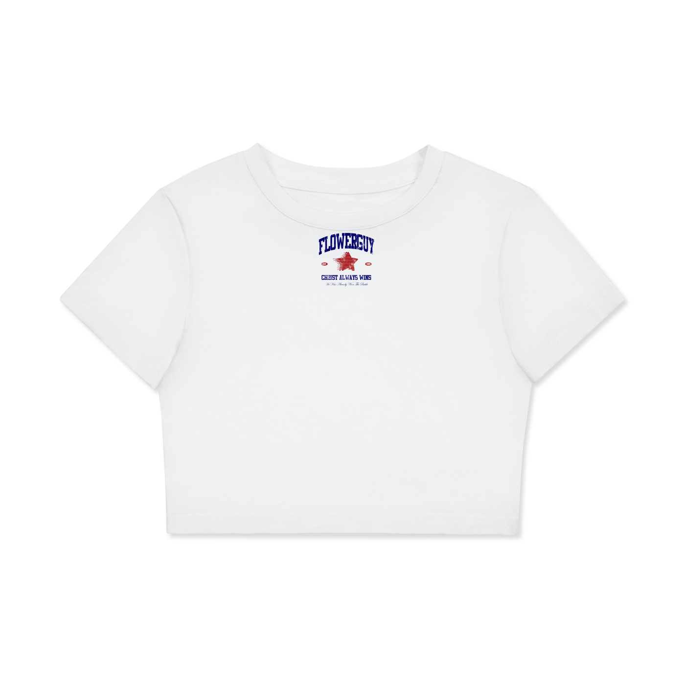 Fitted Crop Cotton T-Shirt