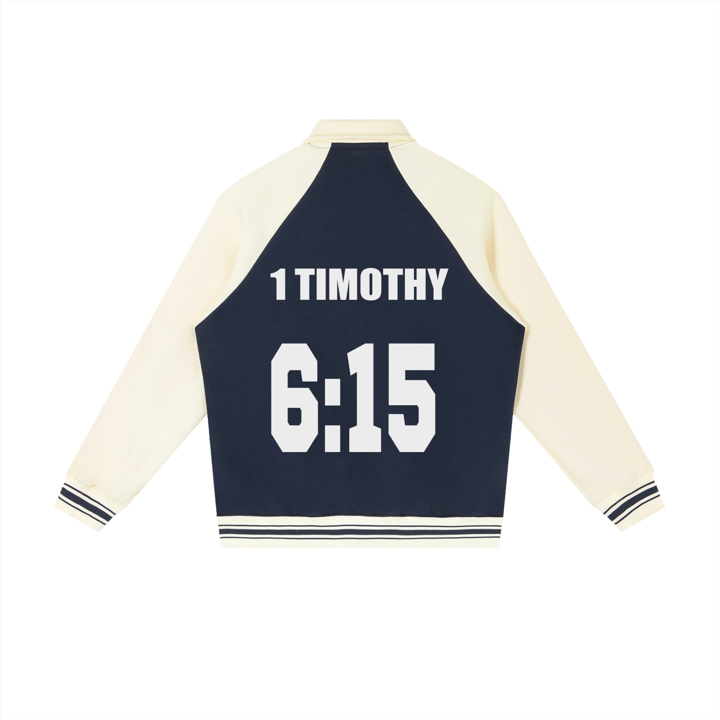 Contrast Raglan Sleeve Baseball Jacket