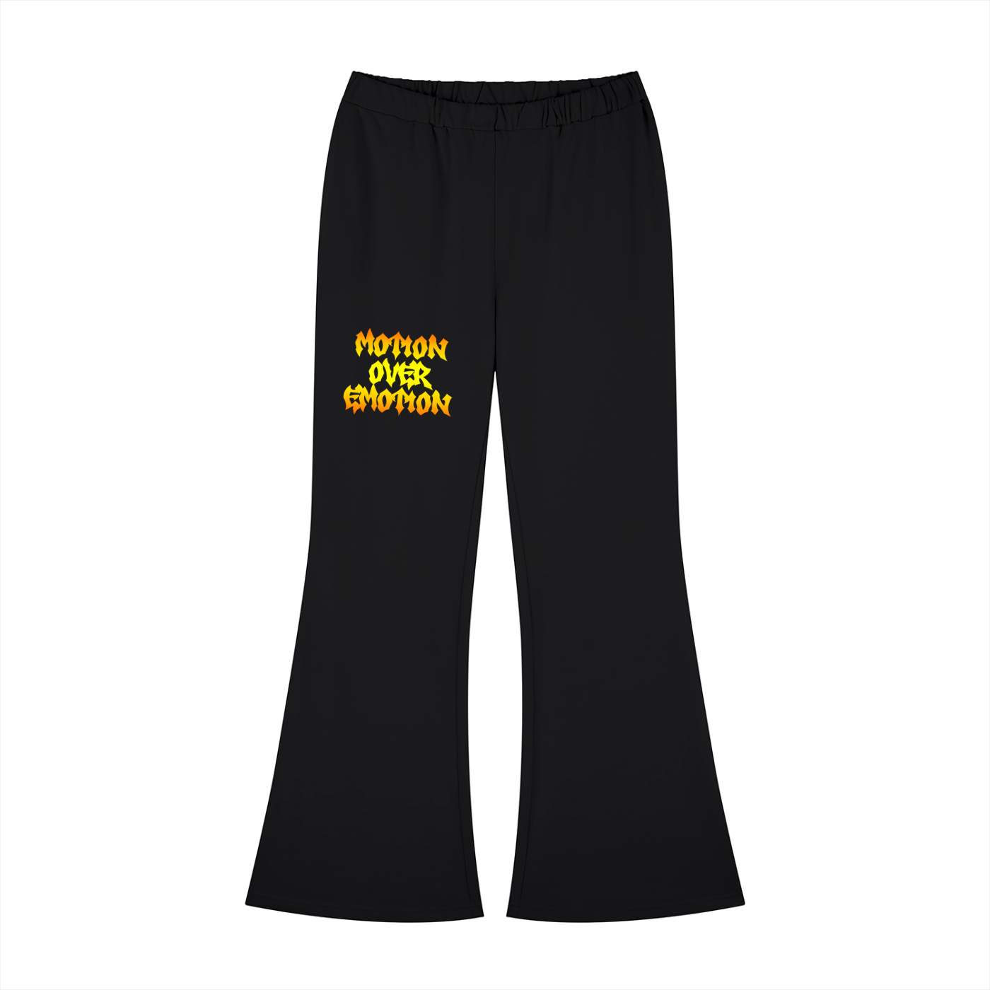 Motion Over Emotion – Spiritual Warfare Women's Slim-Fit Flared Sweatpants