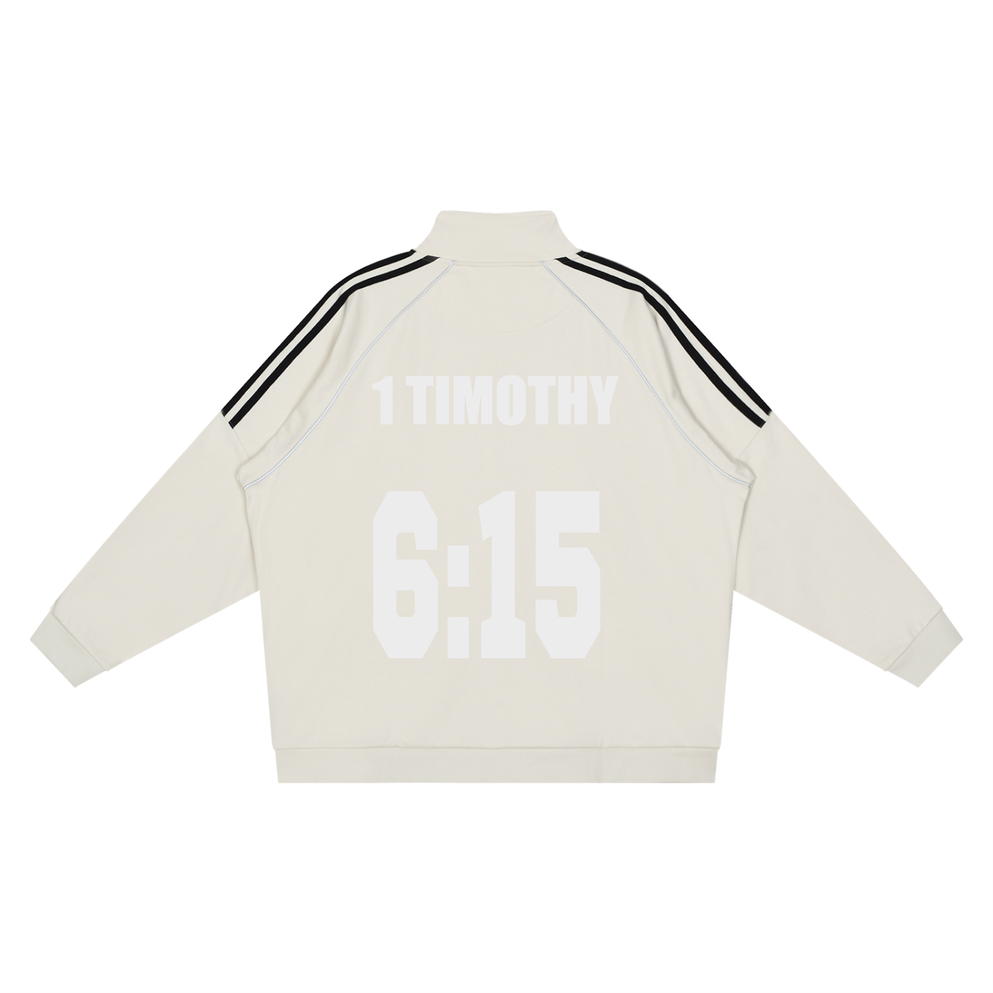 Reflection Striped Raglan Sleeve  Jacket