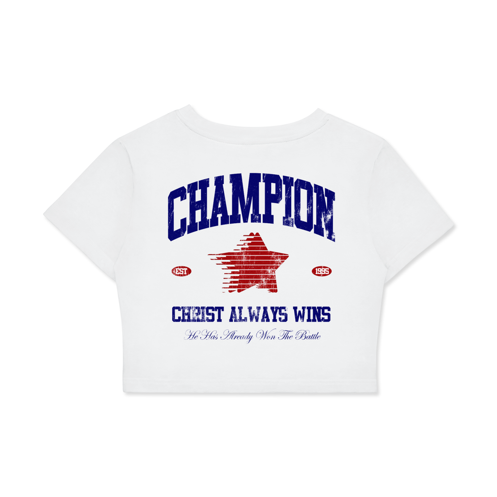Fitted Crop Cotton T-Shirt