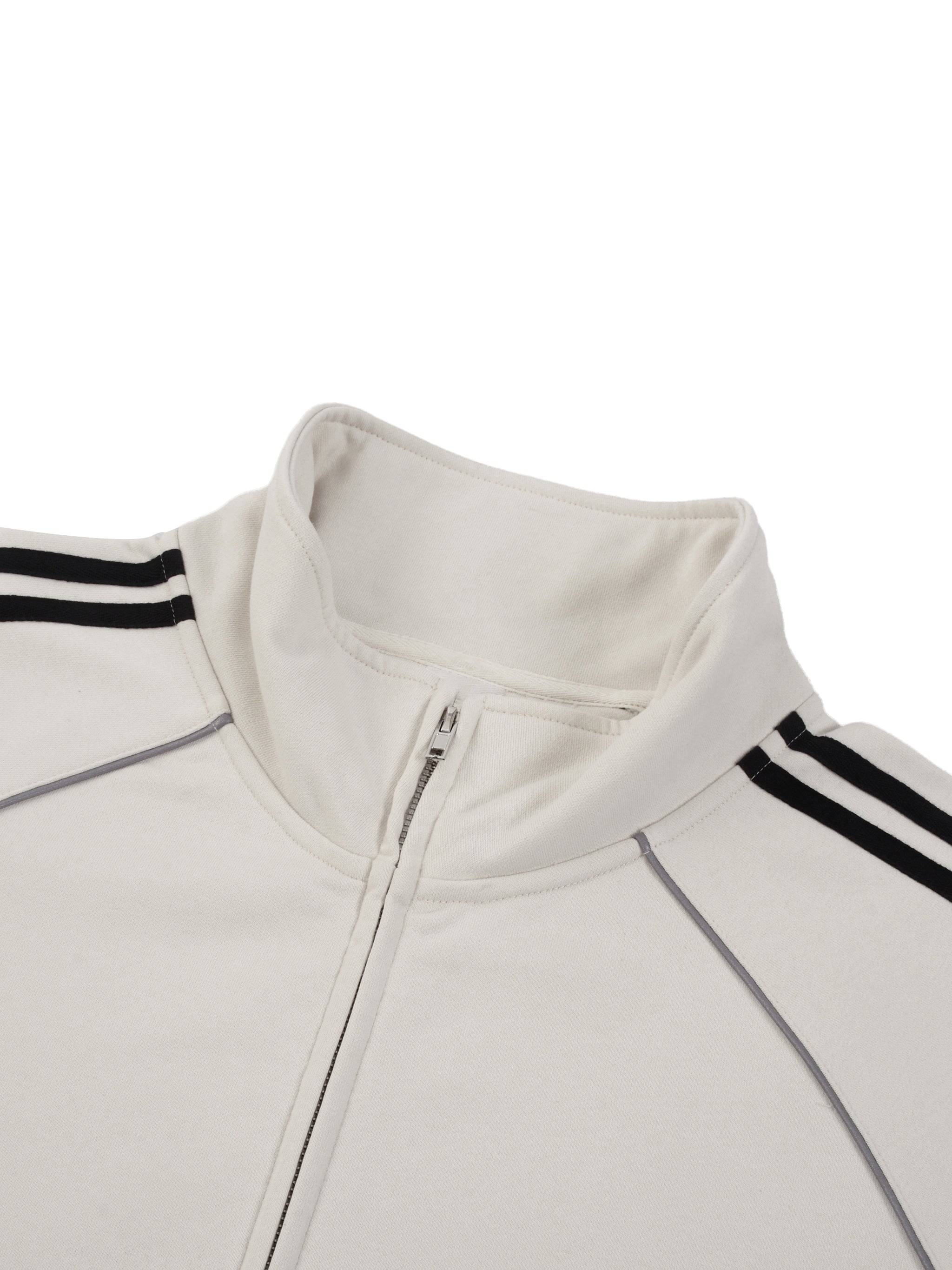 Reflection Striped Raglan Sleeve  Jacket